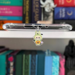 Halloween Trinket Charm | Cute Pumpkin Costume USB-C Accessory | Halloween Kindle Charm | Book Lover Gift | Kobo, iPhone, iPad Plug Charm