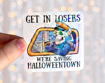 Halloweentown Sticker // Holographic Waterproof Kindle Laptop Funny