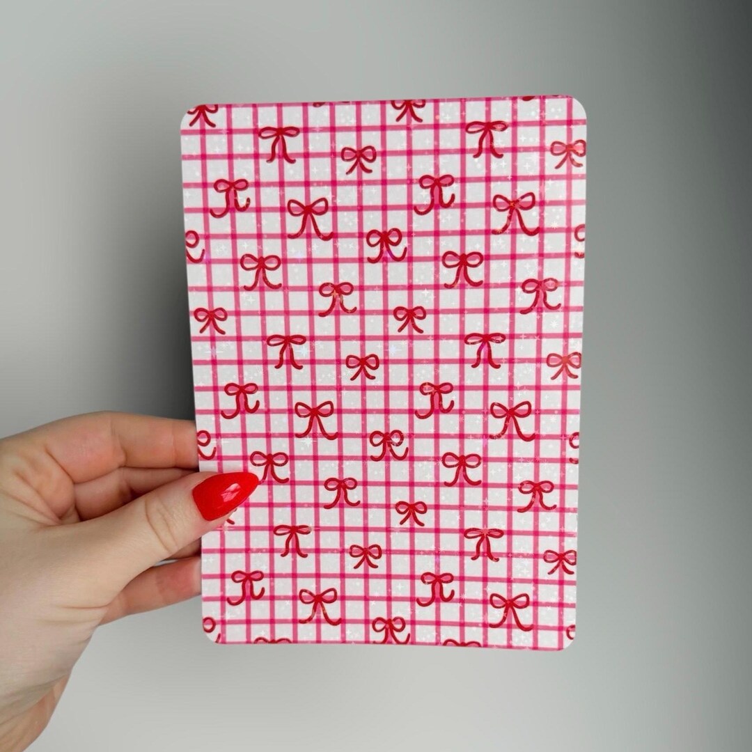 Pink Gingham Bows Kindle Insert | Girlie Bookish Glitter Case Insert ...