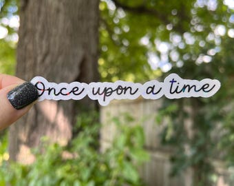 Book Sticker | Once Upon A Time Sticker | Holographic Vinyl Book Inspired Kindle Sticker | Bookish Gift | Fairytale Sticker