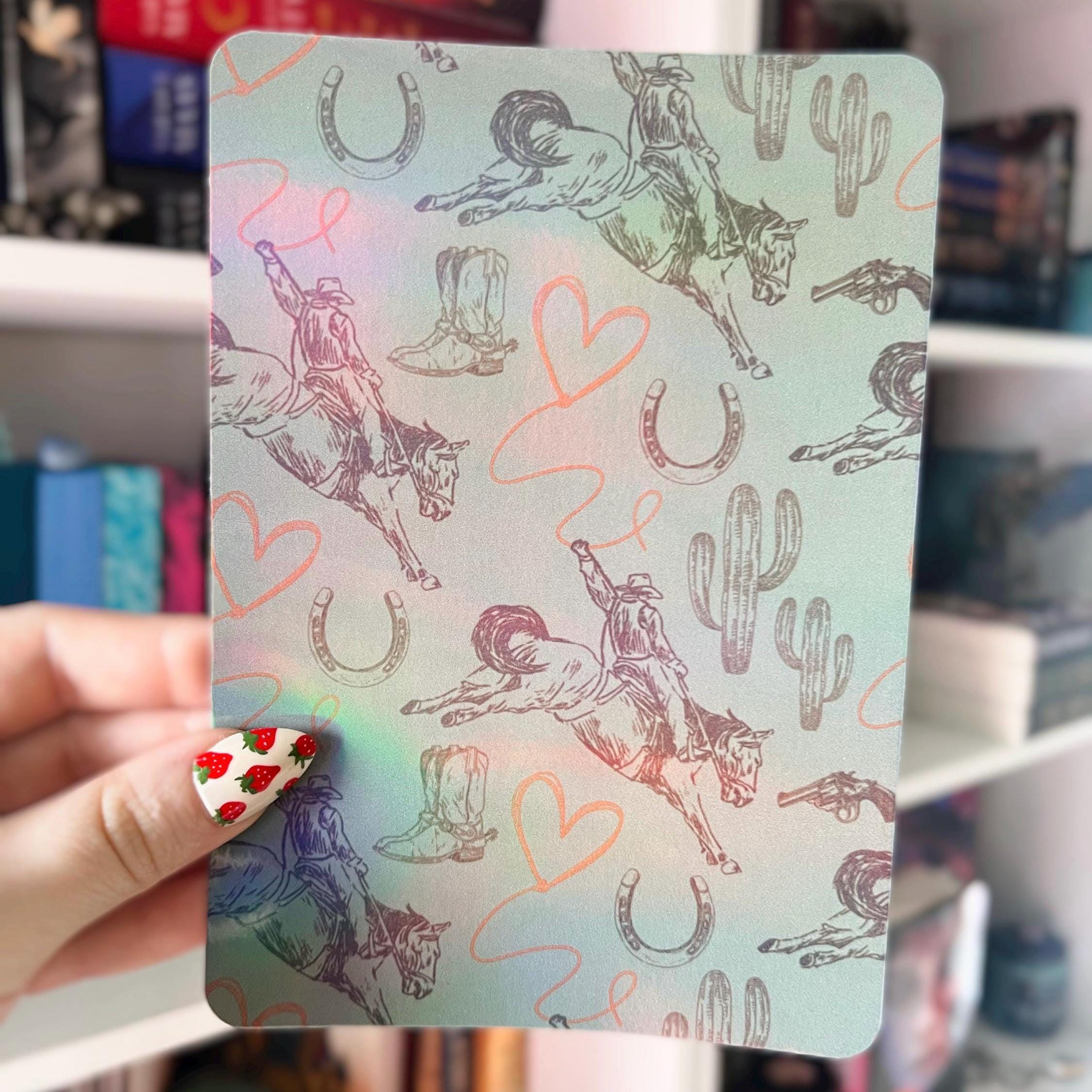 Cowboy Kindle Case Insert | Holographic Case Insert for E-readers ...