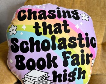 Bookish Pillow | Reading Pillow | Pillow for Book Nook | Reading Room Decor | Bookish Throw Pillow | Home Decor for Book Lovers | Book Gift