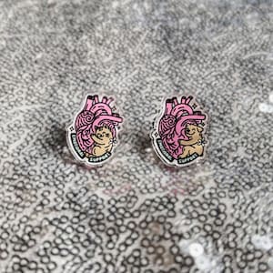 Emotional Support Pin | Cat Pin, Dog Pin | Acrylic Pins | Pet Lover Gift | Cat Owner Accessories | Dog Owner Accessories