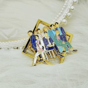 One More Time enamel pin and keychain (SJ)