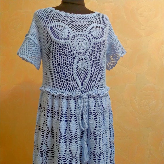 crochet kaftan dress