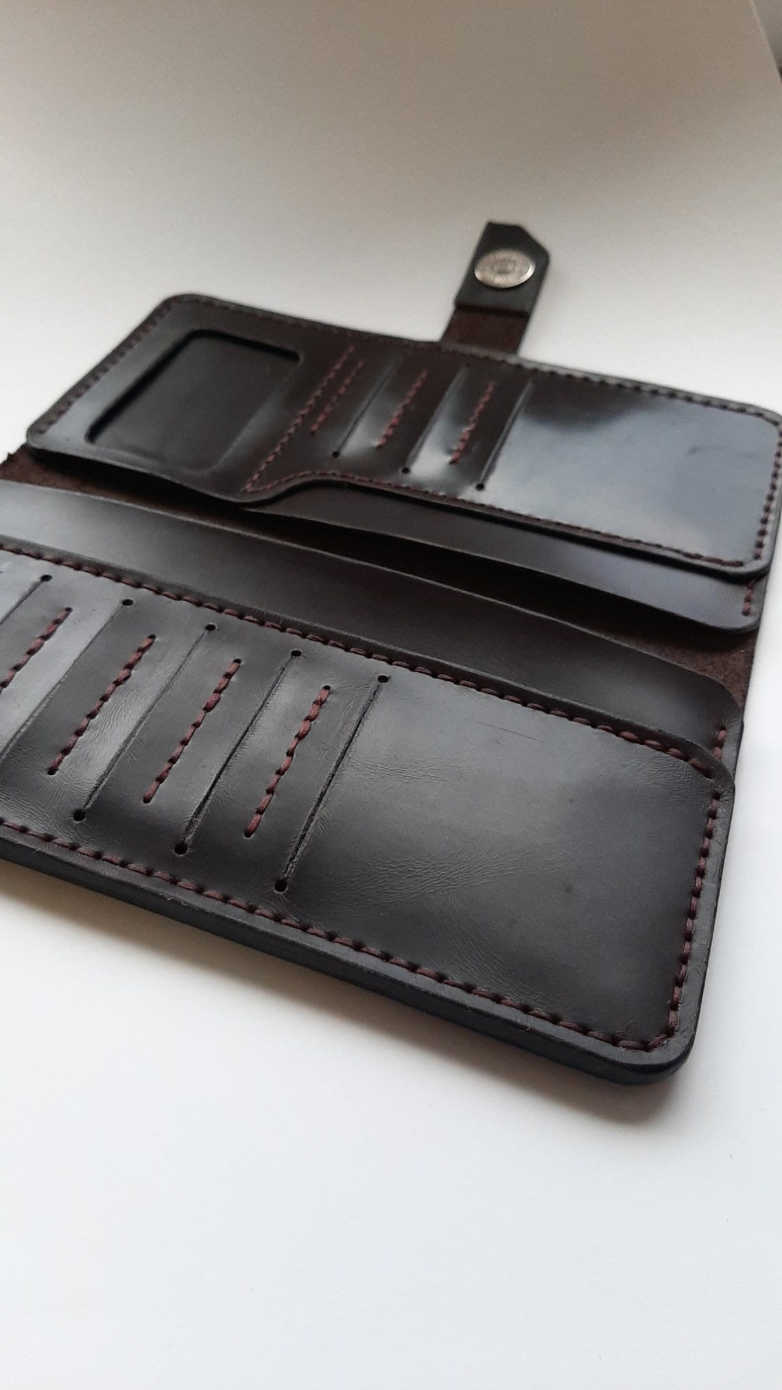 Car document holder. Genuine Leather Hand Made Wallet for Car Etsy