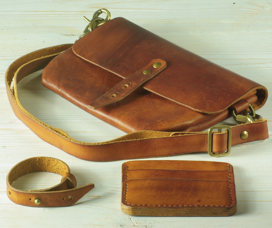 Small Bag Womens Leather Leather Hip Bag Festival Leather Etsy