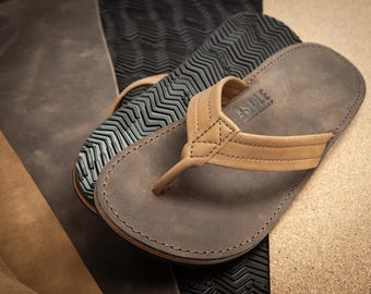 The Original Wanderer in Cognac & Waxed Chocolate Leather - Men's