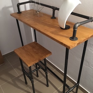 Entryway Table, Console, Entryway Furniture,  Industrial Decor,  Rustic Decor, Industrial Pipe, Handmade, Hall table, sofa,rustic