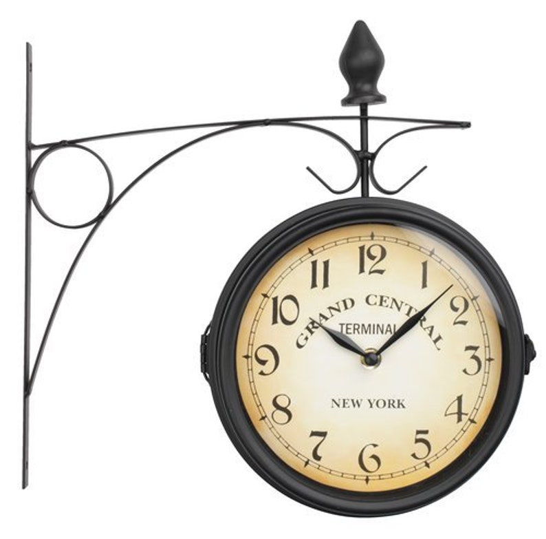 Wall clock Clock vintage Retro wall clock.Unique wall clock.Metal clock.Wall clock metal retro effect