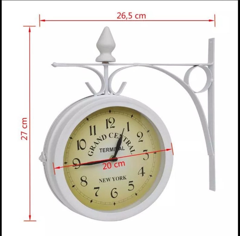 Wall clock Clock vintage Retro wall clock.Unique wall clock.Metal clock.Wall clock metal retro effect