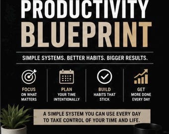 Mini-livre numérique « Guide de productivité » avec droits de revente PLR | Guide de productivité modifiable | Téléchargement numérique | Vendez-le comme votre propre produit | Téléchargement instantané