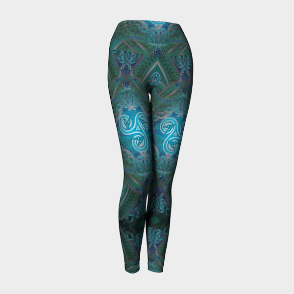 Tribal Celtic Snake Mandala Yoga Leggings - Respectueux de l’environnement, Art celtique, Art fantastique