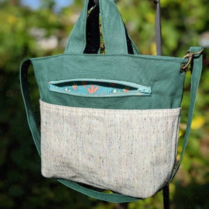 Backpack purse/duck canvas purse