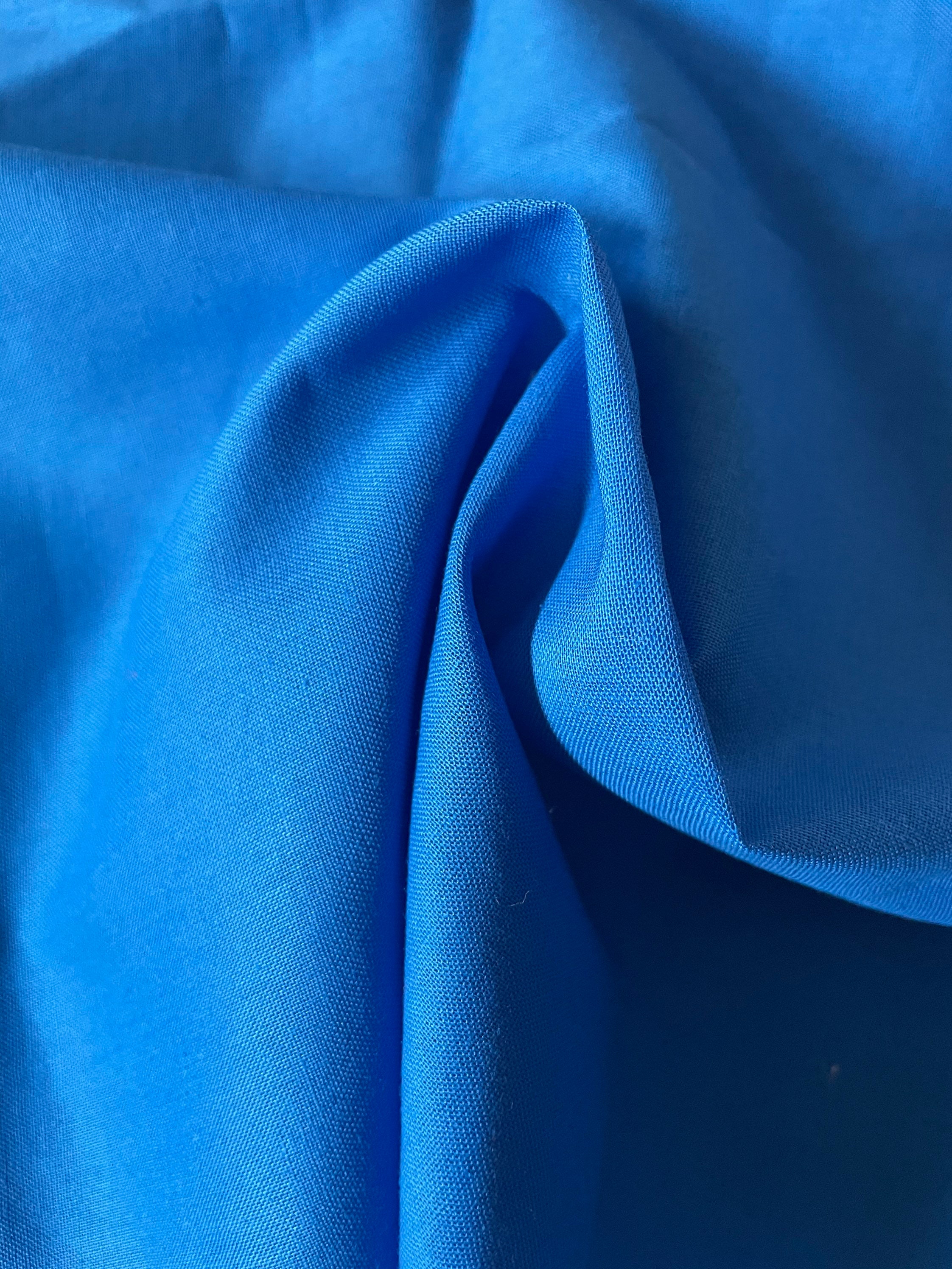 Blue Cotton Fabric sewing supplies fabric by the yard Etsy