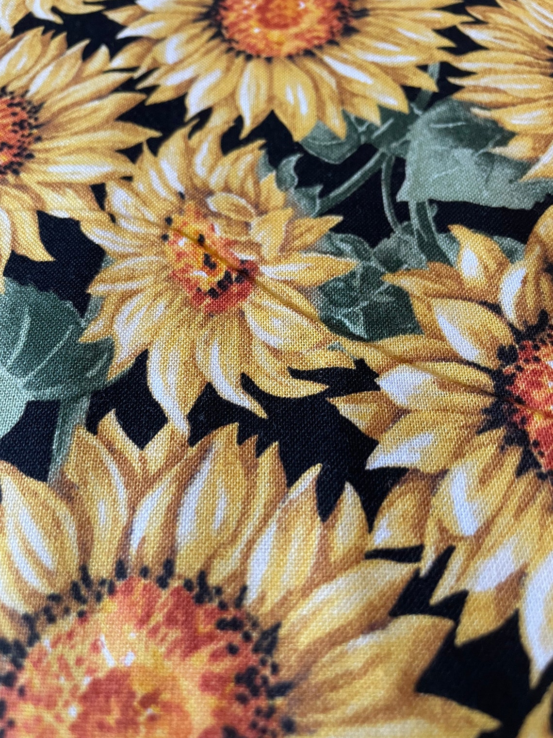 Sunflower Cotton Fabric sewing supplies fabric by the yard Etsy