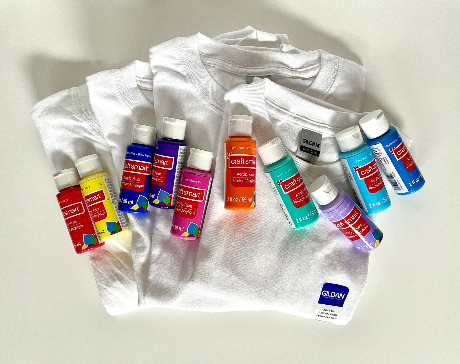 DIY Splatter Paint Shirt Craft Kit Gildan shirt spray Etsy