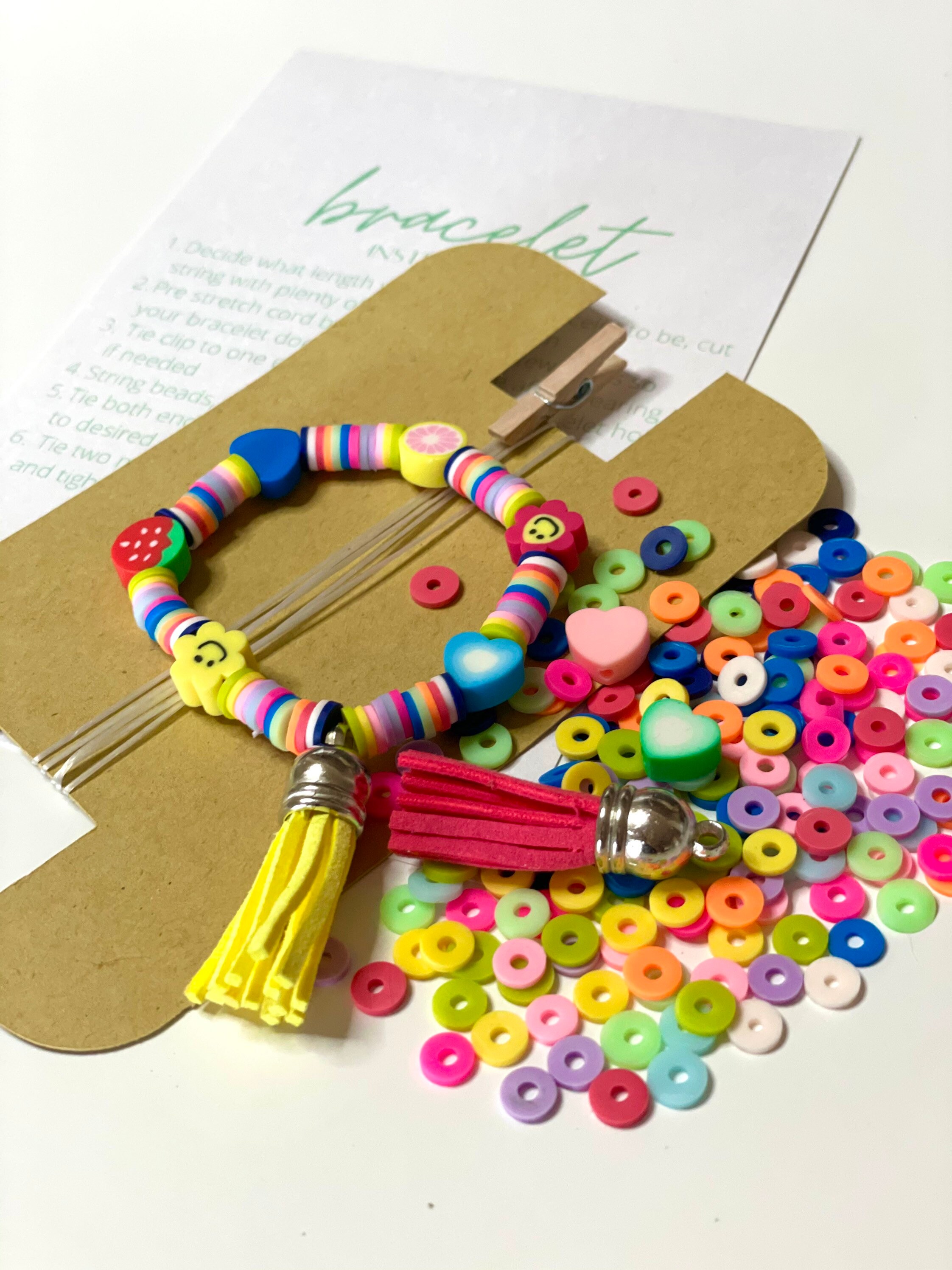 Clay Bead Craft Kit 2 Armbänder Armband Kit Etsy