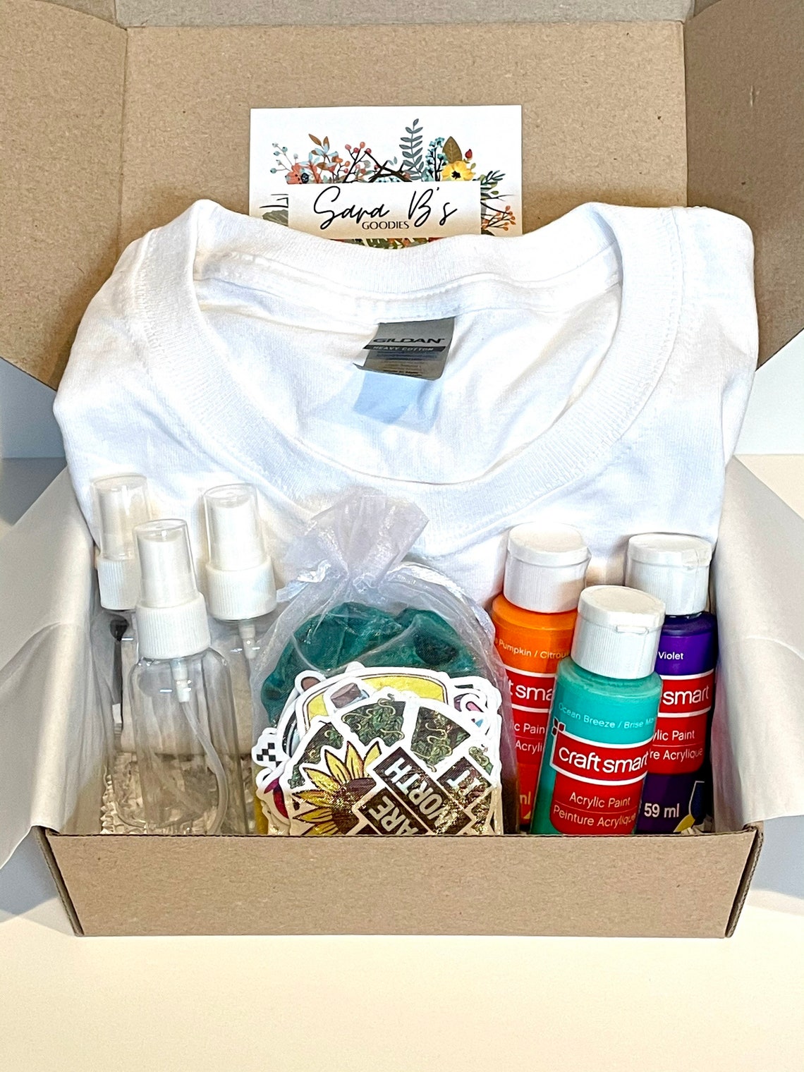 DIY Splatter Paint Shirt Craft Kit Gildan shirt spray Etsy