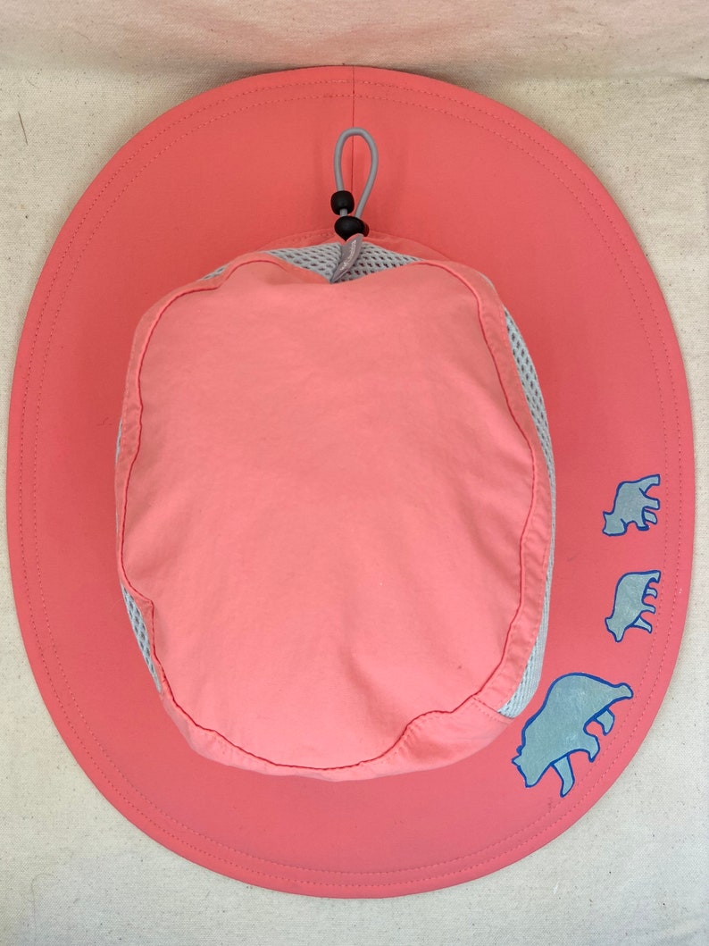 Hand Painted Hat Momma Bear and Cubs