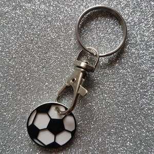 Schlüsselanhänger, Taschenanhänger, Einkaufswagenchip - Fußball