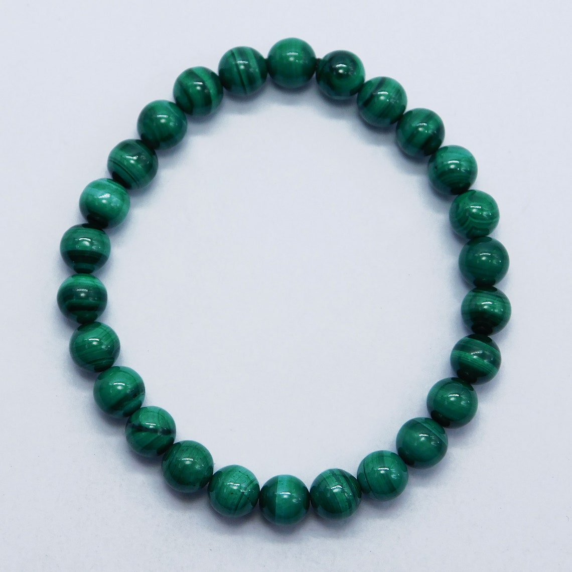 Top Quality Green Malachite Bracelet Beaded Bracelet 8 mm | Etsy