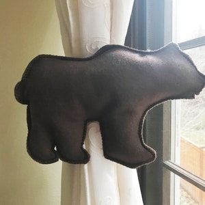 Charming Brown and Cream Bear Curtain Tie-Back | Baby Shower Gift & Nursery Decor