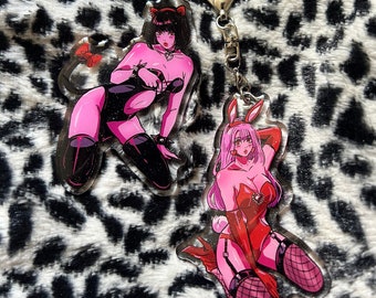 Junko and Asuka Acrylic Keychains