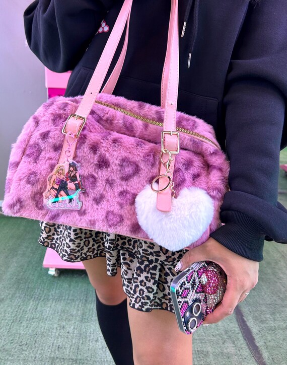 Gyaru Angels Pink Leopard Bag