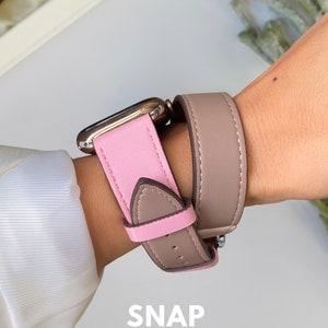 Double Wrap Gucci GG Logo Apple Watch Band - Style Halo