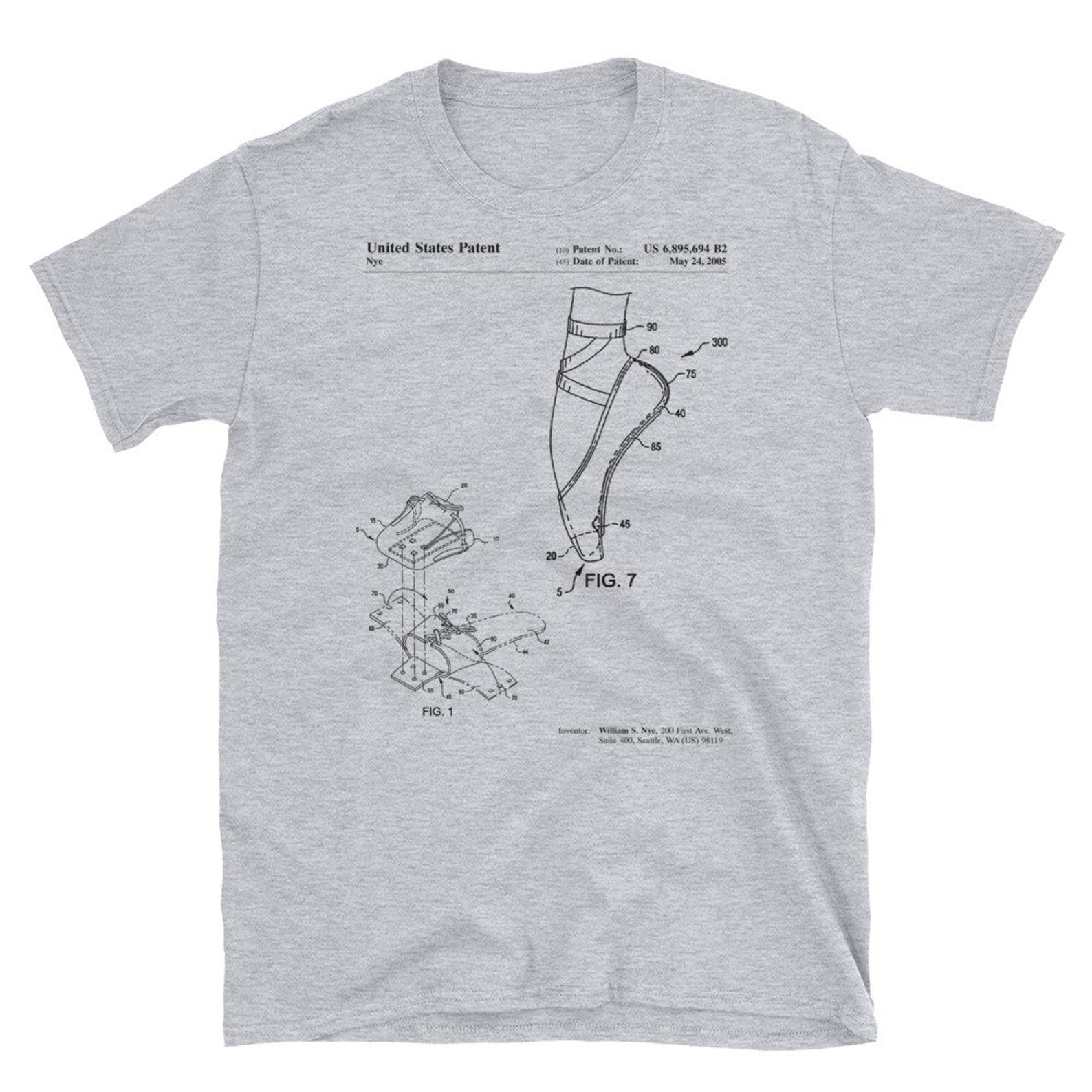ballet shoe patent t shirt, ballet slippers, dance studio, ballerina gift, ballerina shirt, unique gift idea