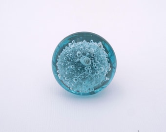 Handmade Glass Bubble Knobs – 12 Colors | 1.5” Cabinet & Drawer Pulls | Decorative Glass Knobs for Furniture /Kitchen&quot;
