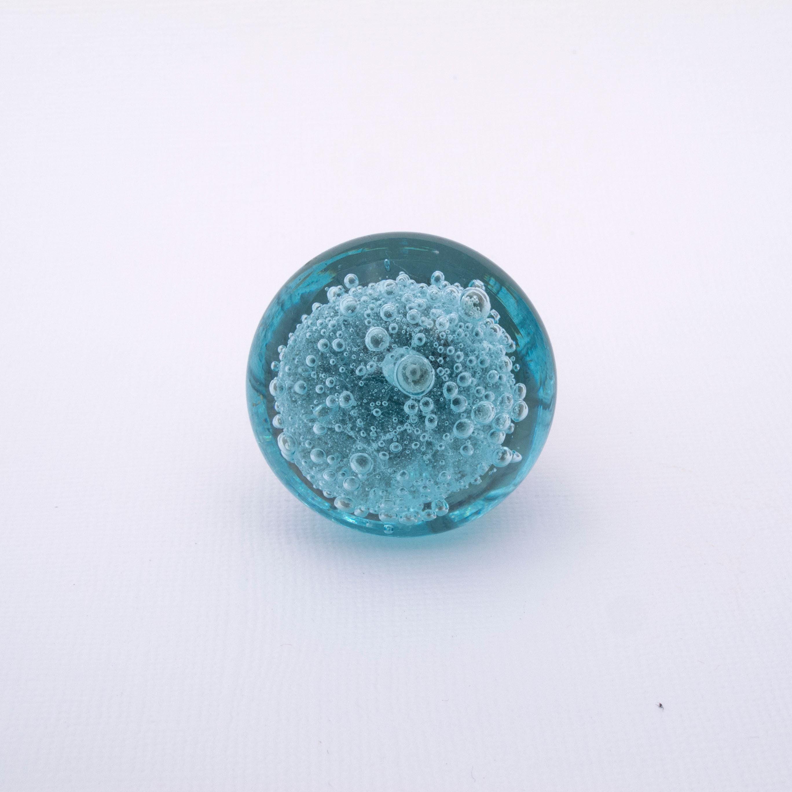 Handmade Glass Bubble Knobs – 12 Colors | 1.5” Cabinet & Drawer Pulls | Decorative Glass Knobs for Furniture /Kitchen"