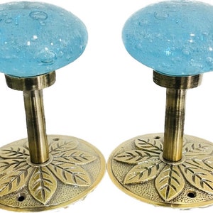Pair of AquaGlass large bubbles tie backs