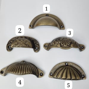 Vintage Cast Iron Cupboard Handles – Rustic, Durable Hardware for Cabinets & Drawers