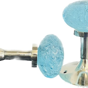 Pair of AquaGlass medium bubbles tie backs