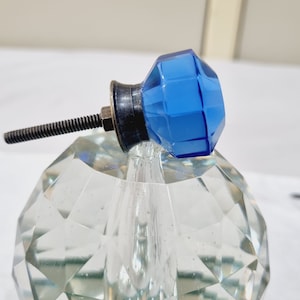 Nag glass knobs with Antique fittings