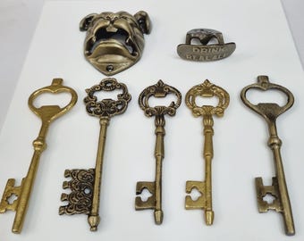 Gietijzeren flesopener in vintagestijl