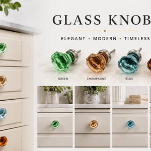 Glasknopf im Diamantschliff