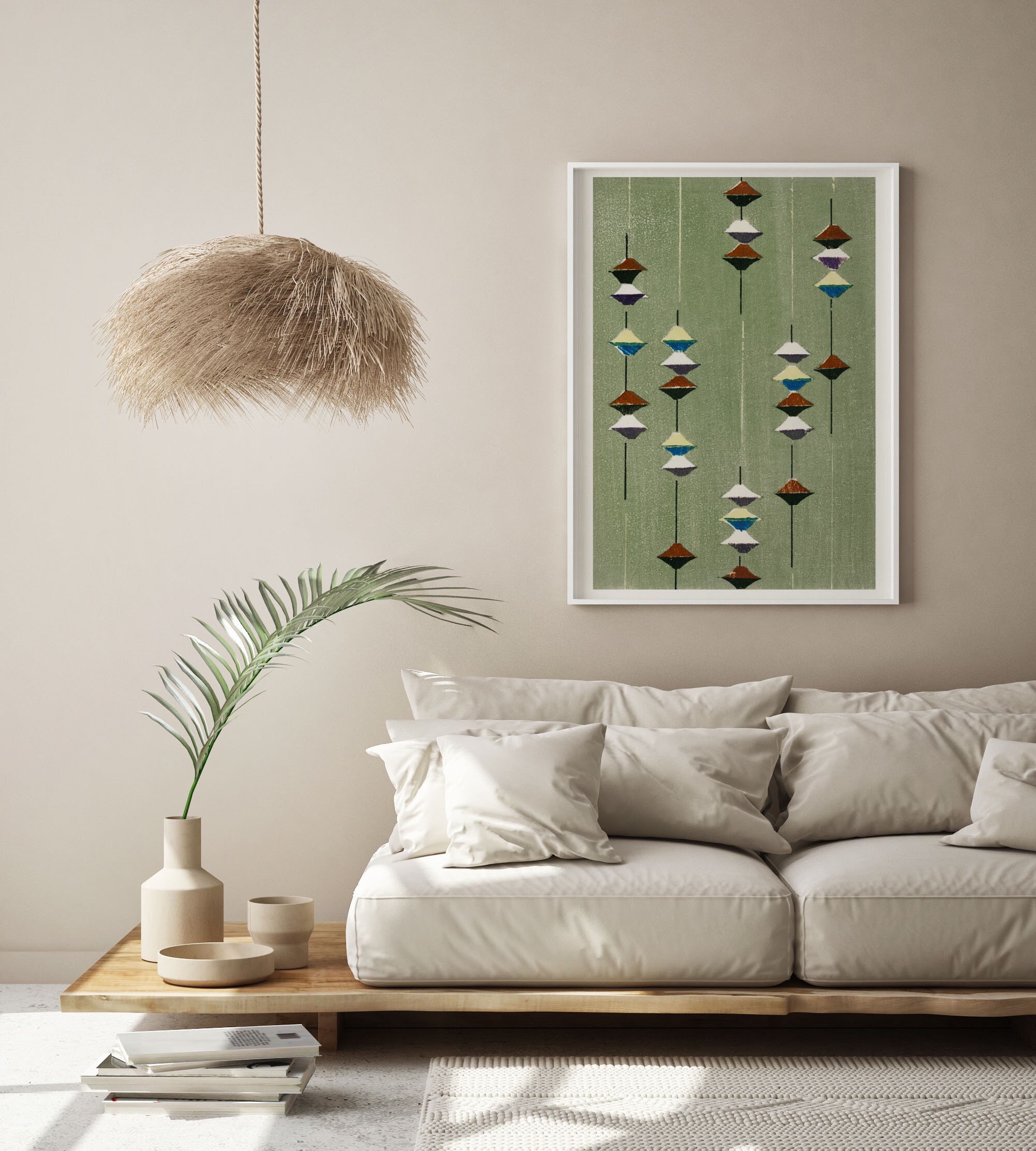 Japandi Print Japanese Wall Art Japandi Wood Block Art Etsy