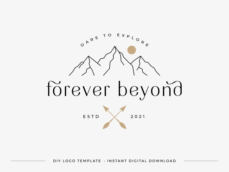 Mountain Logo Design, Outdoor Logo, Photography Logo, Sport Logo, Travel Logo, Business Logo, Camping Logo, Adventure Logo, Nature Logo image 1