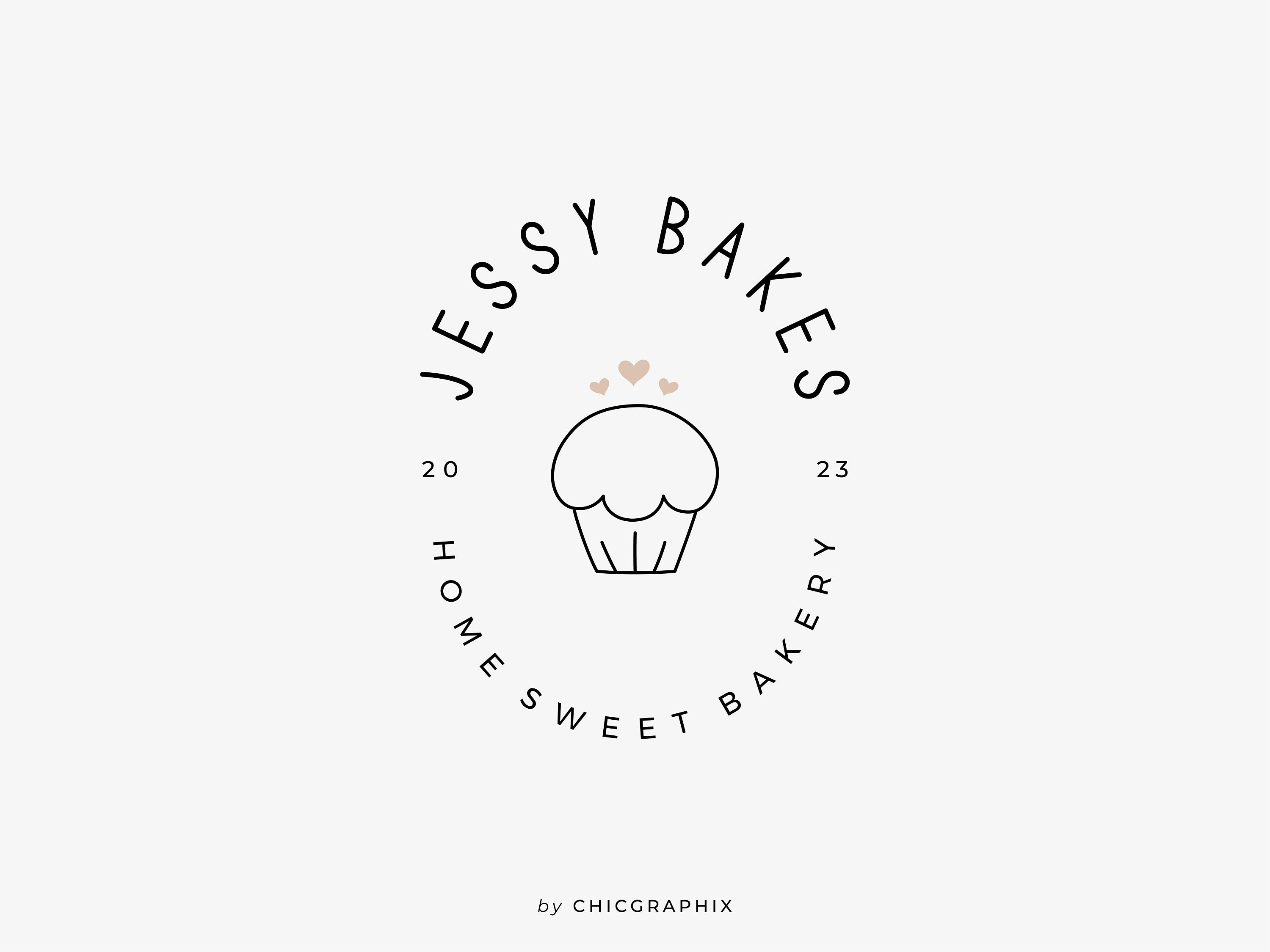 Cupcake Logo Bakery Logo Cake Logo Design Bakery Shop Logo - Etsy
