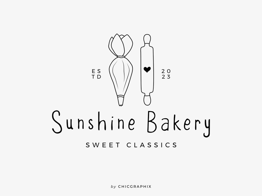 Bakery Logo Design Baker Logo Bakery Shop Logo Cake Shop - Etsy