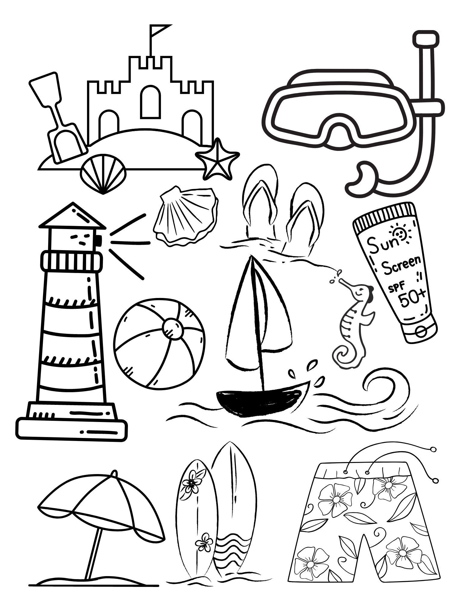 School's Out for Summer Coloring Book - Etsy