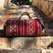 Moroccan Leather with kilim travel Shoulder Duffle Bag Handbag Tribal Bohemian 