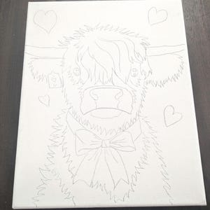 Highland Cow Paint Kit, DIY Art, Screen-Free Fun, Ages 5+ image 6