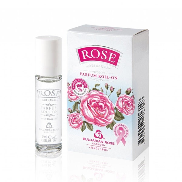 Bulgarian Rose Perfume Roll On with Natural Rose Oil