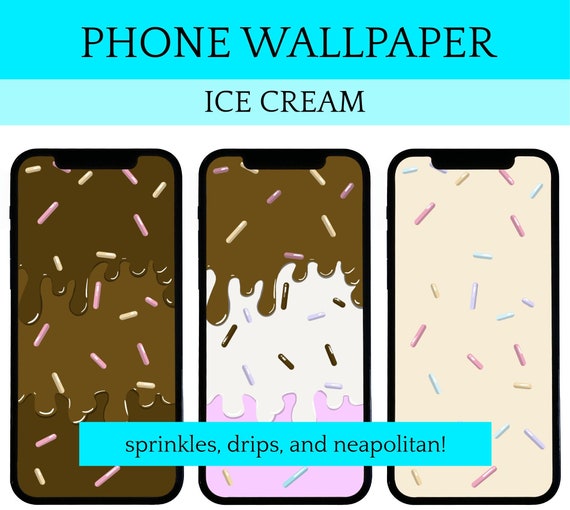 Ice Cream & Sprinkles Phone Wallpaper Pack Iphone Android - Etsy Ice Cream & Sprinkles Phone Wallpaper Pack Iphone Android - Etsy