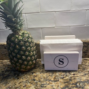 Wood Napkin Holder, farmhouse napkin holder, rustic napkin holder
