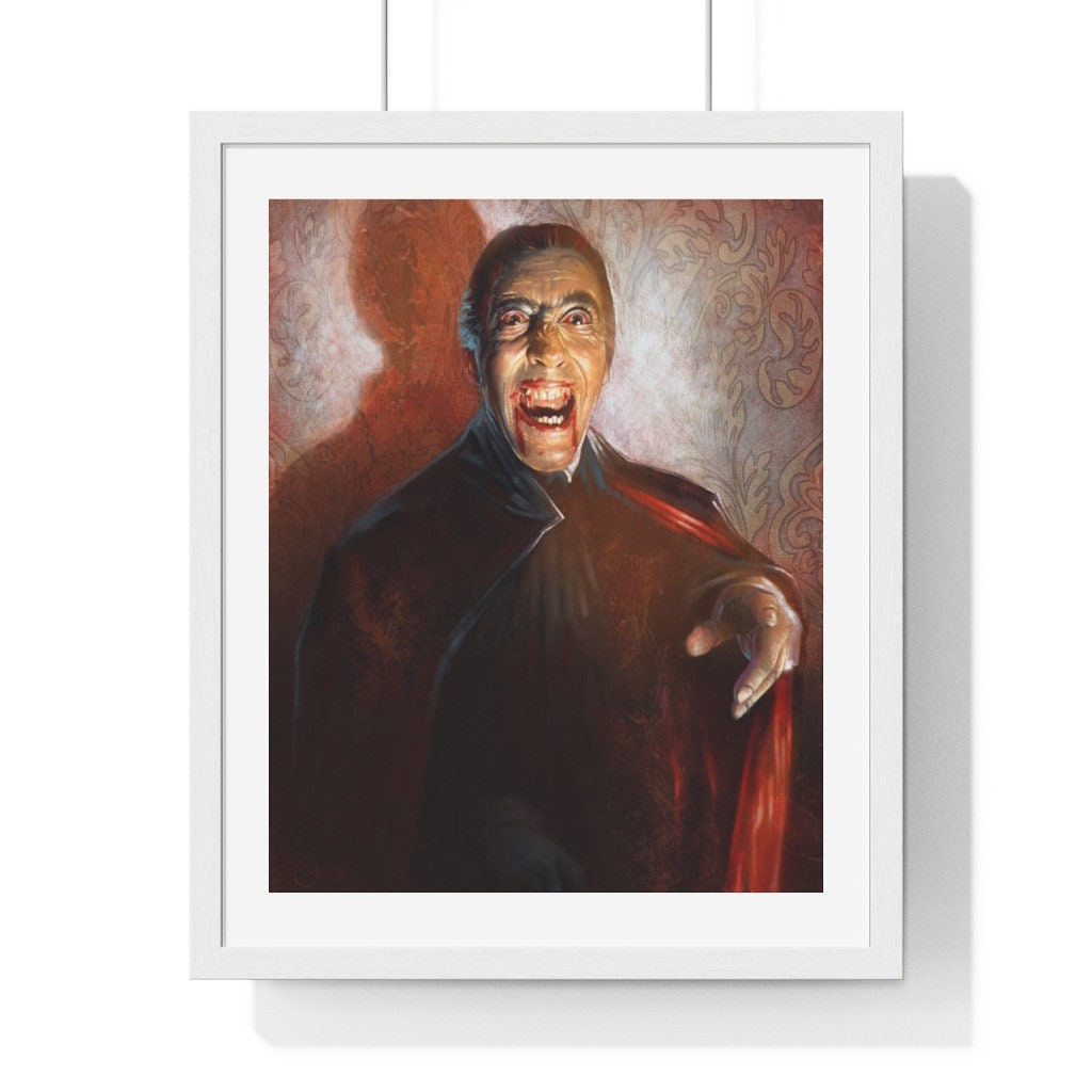 Premium Framed Vertical Poster Christopher Lee